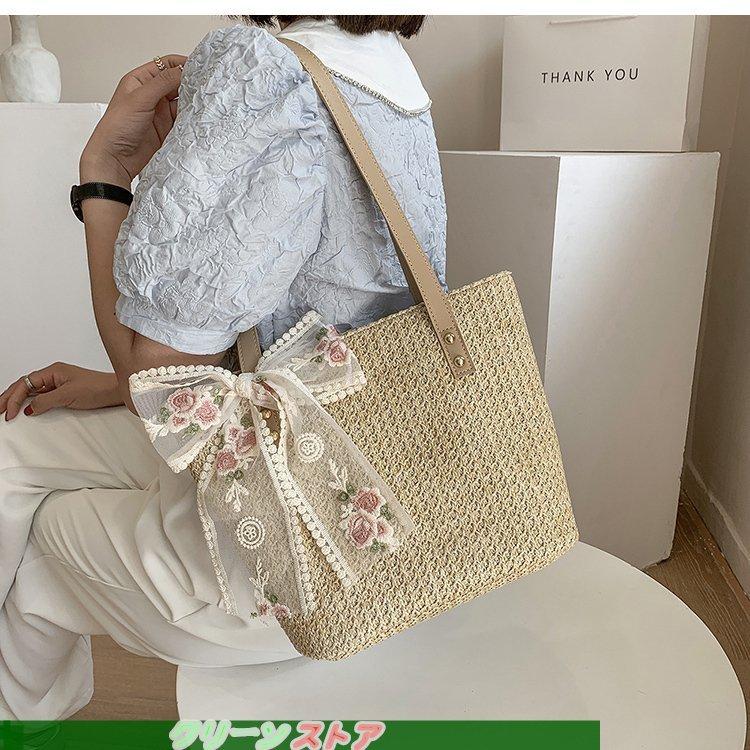 お気に入り カゴバッグ ハンドバッグ トートバック レディース 手提げ 麦わらバッグ 草編みバッグ 夏 かわいい おしゃれ 軽量 新品 夏祭り 旅行 Sarozambia Com