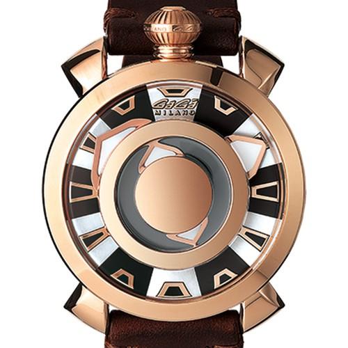 ガガミラノ 時計 マヌアーレ ミステリーユース メンズ 腕時計 Gaga Milano Manuale Mysterieuse 48mm 9091 01 自動巻き ブラウン シェル文字盤 9091 01 グリーンテラス 通販 Yahoo ショッピング