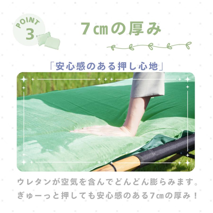 クイックキャンプ QUICKCAMP 車中泊マット 8cm シングル 3枚セット