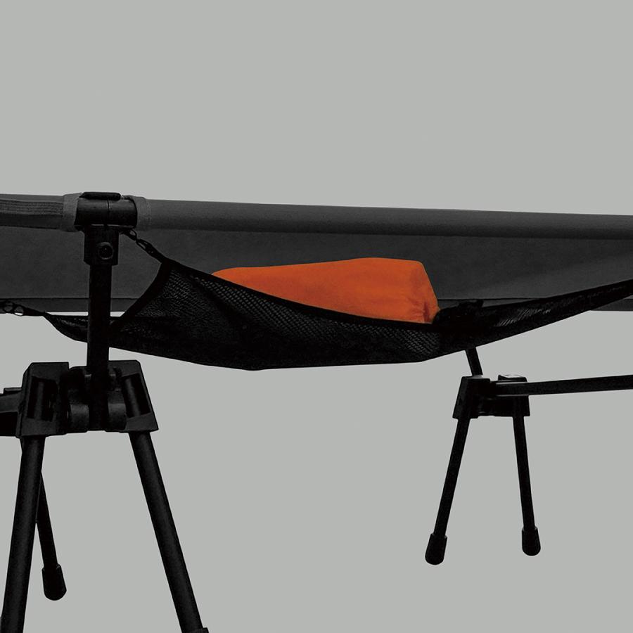 角利 キャンプ コット 2WAY ワイド 簡易ベッド テント ブラック