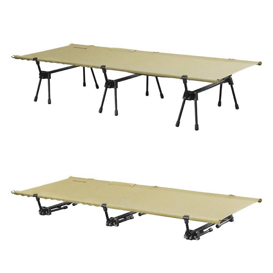 角利 キャンプ コット 2WAY ワイド 簡易ベッド テント コヨーテ