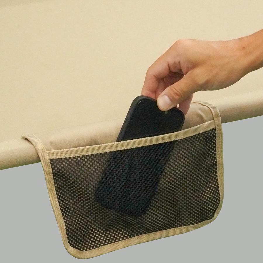 角利 キャンプ コット 2WAY ワイド 簡易ベッド テント コヨーテ