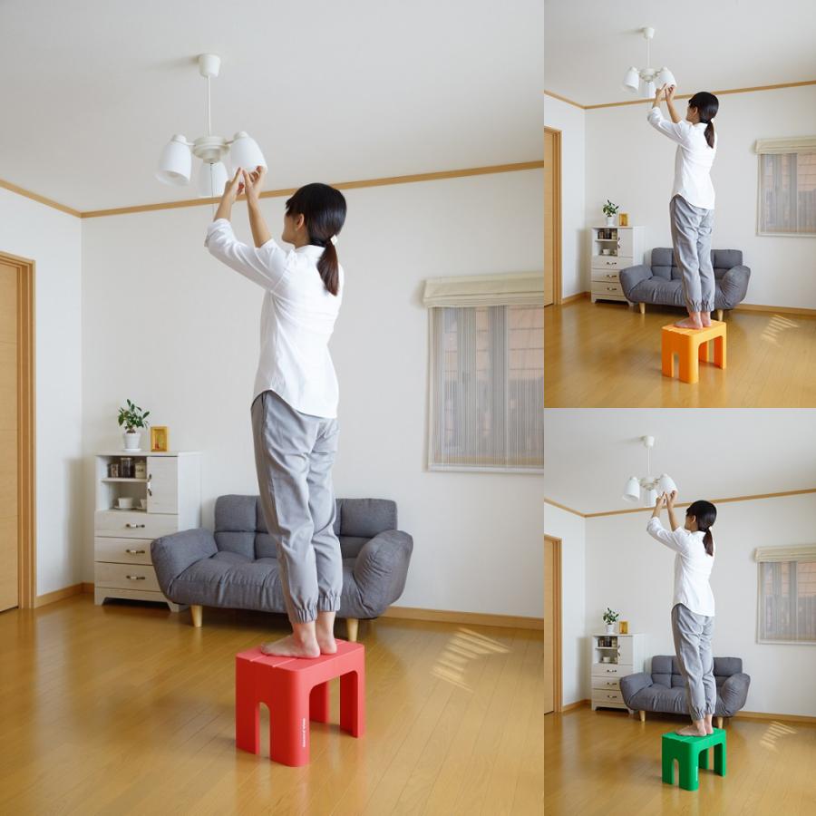 踏み台 子供 1段 デコラステップ トール S 高さ30cm グリーン 玄関