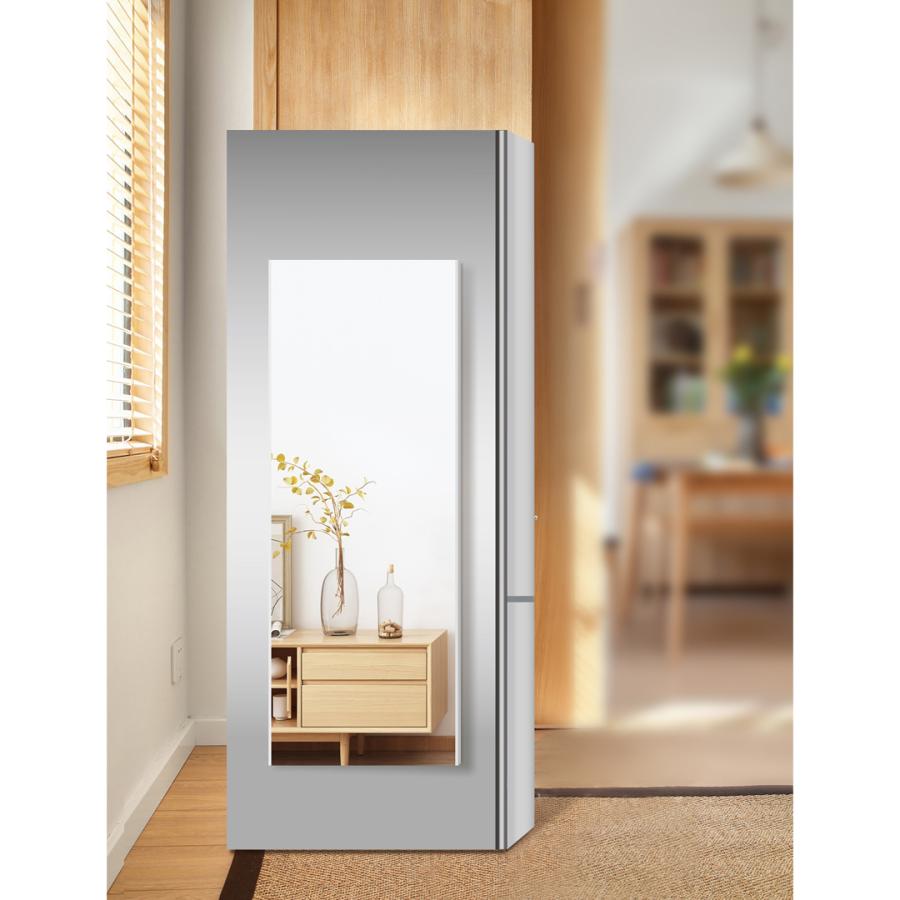 全身鏡 スタンドミラー 全身 木目調 三面鏡 50〜100×160cm （ ミラー 鏡 姿見