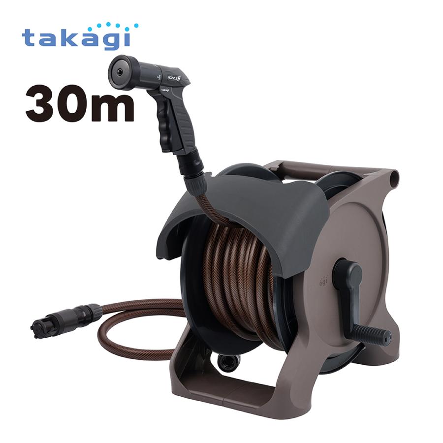 タカギ（takagi） ホース ホースリール 30m 散水ホース 洗車ホース