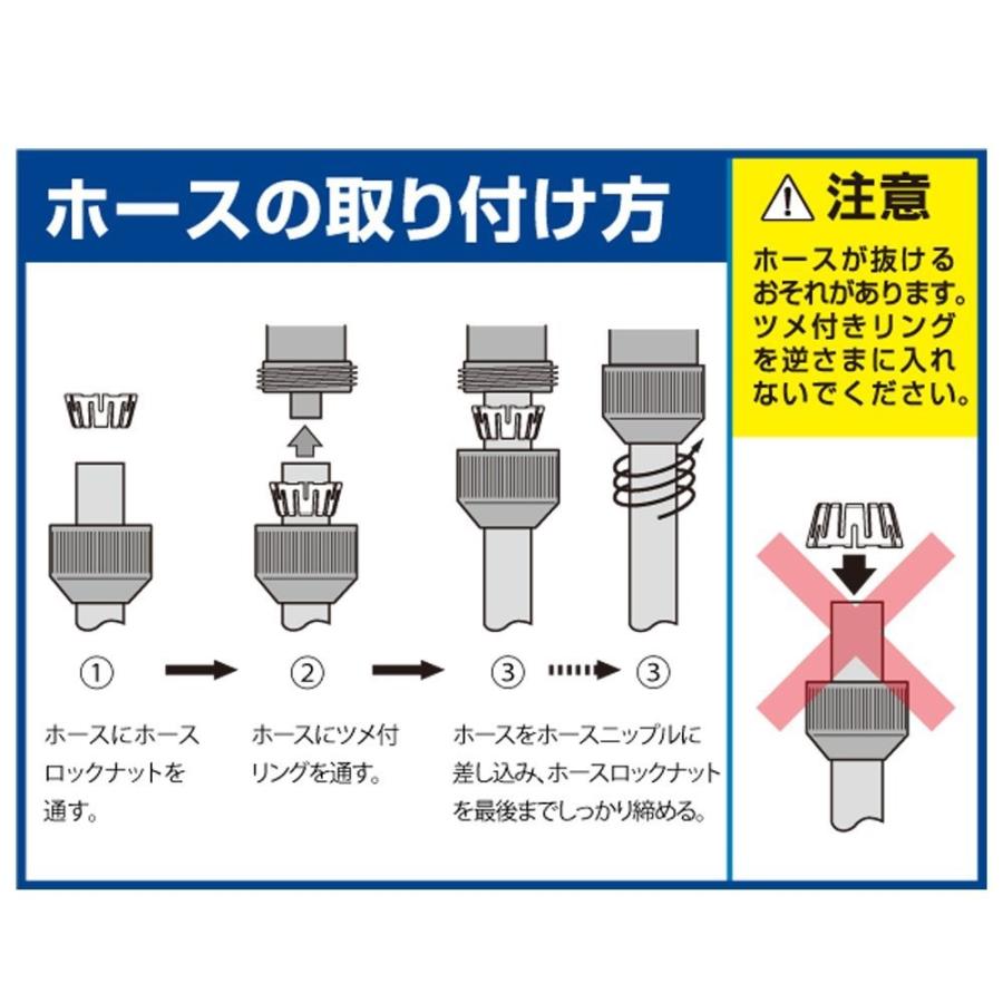 ホース 延長 つなぐ メタルホースジョイント G316 金属 適合ホース 内径12ー15ミリ 園芸 ガーデン ベランダ 菜園 散水 蛇口 掃除 タカギ takagi 2年間保証｜greentools｜03