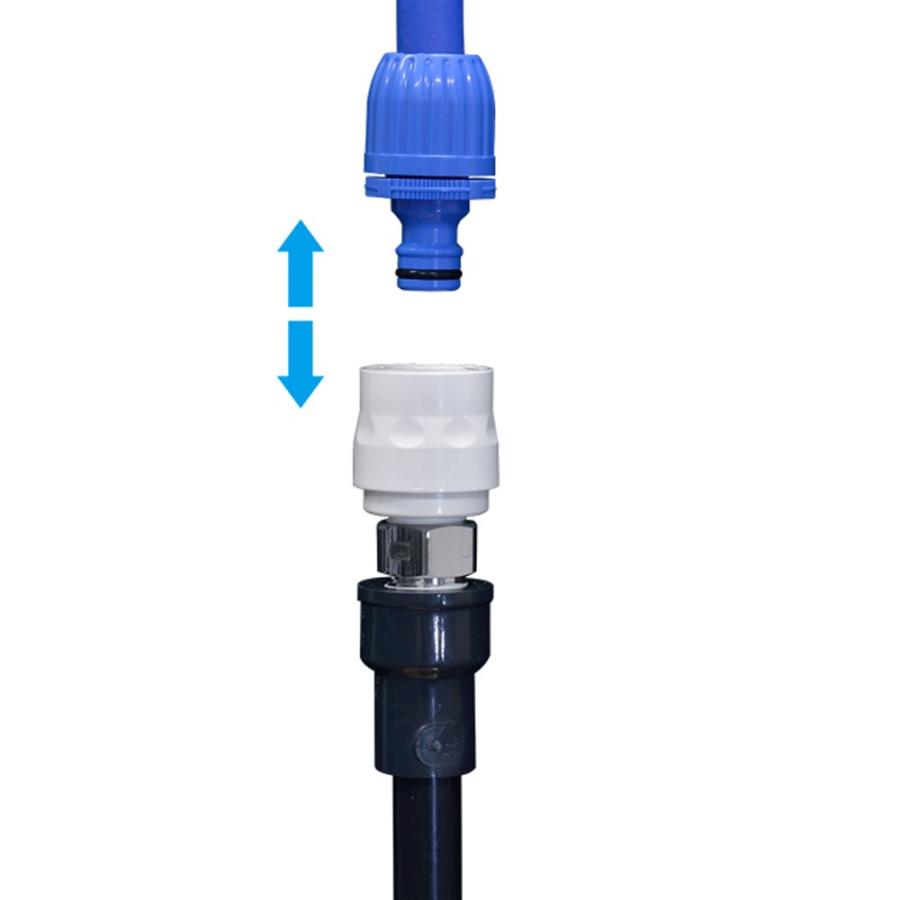 ホース 蛇口 アタッチメント G1/2オスネジコネクター GWA64 園芸 ガーデニング ベランダ 家庭菜園 散水 洗車 掃除 清掃 タカギ