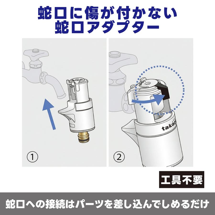 タカギ（takagi） ホース ホースリール 散水ホース 洗車 NANO NEXT 15m