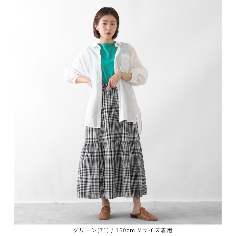 【福袋対象C】 レイヤード タンクトップ インナー レディース ノースリーブ カットソー トップス プルオーバー 綿100％ USAコットン 重ね着 [M便 1/1] |  | 10