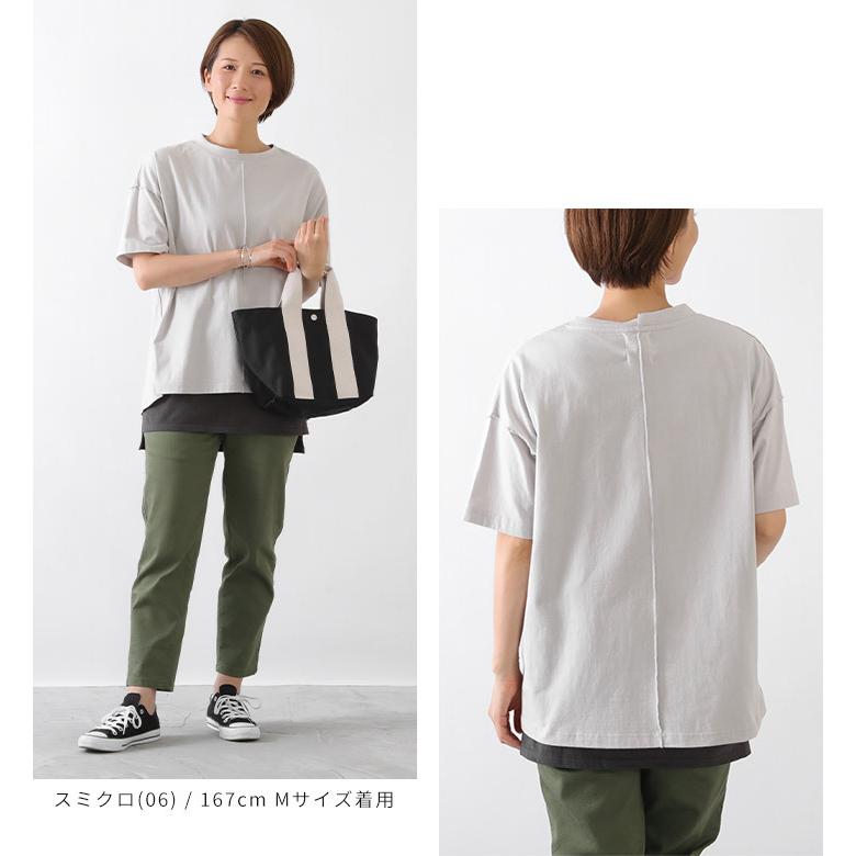 【福袋対象C】 レイヤード タンクトップ インナー レディース ノースリーブ カットソー トップス プルオーバー 綿100％ USAコットン 重ね着 [M便 1/1] |  | 14