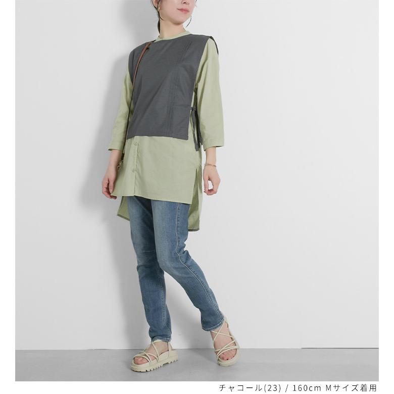 ノースオブジェクト north object Keitto ケイット ベスト レディース サイドリボン プルオーバー 前開き 前後着用 2way ノースリ [M便 1/1] | Keitto | 09