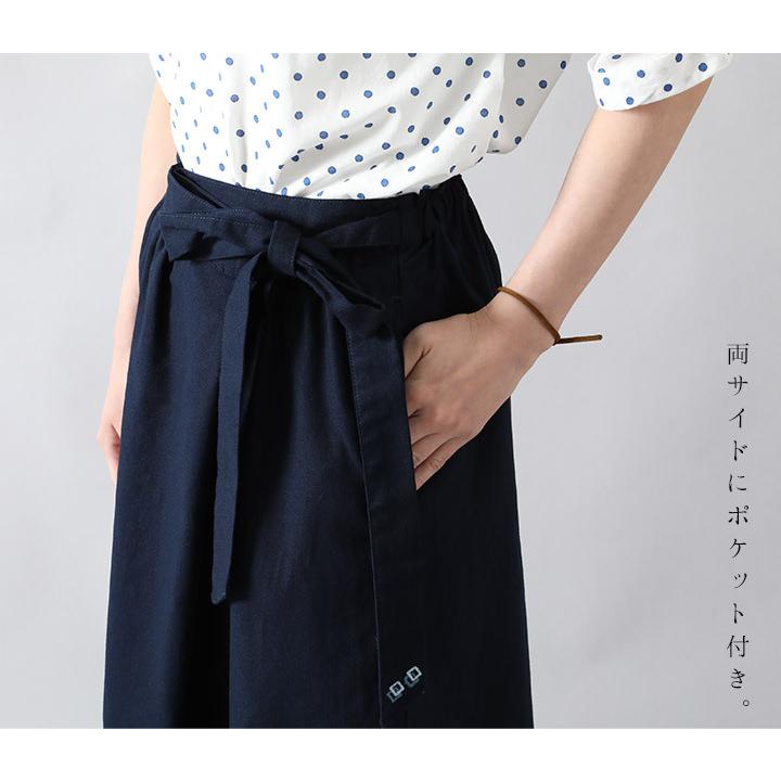 ノースオブジェクトプチ north object de petit スカート ラップスカート レディース 綿100％ 巻きスカート  ロングスカート ミモレ丈 [M便 不可] | Keitto | 07