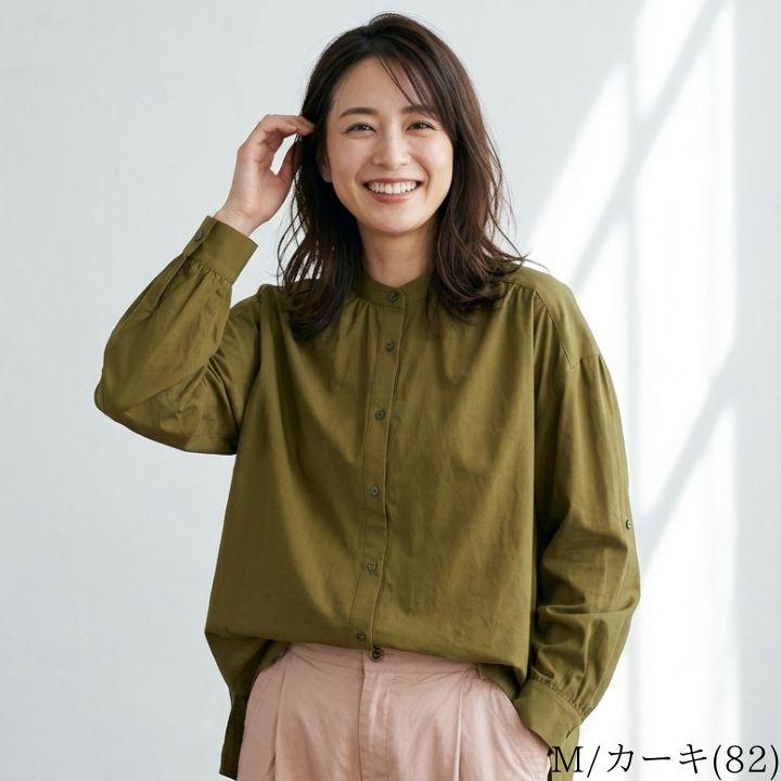 定価17280円❤️新品タグ付 DES PRES ギャザーネックブラウス カーキ 