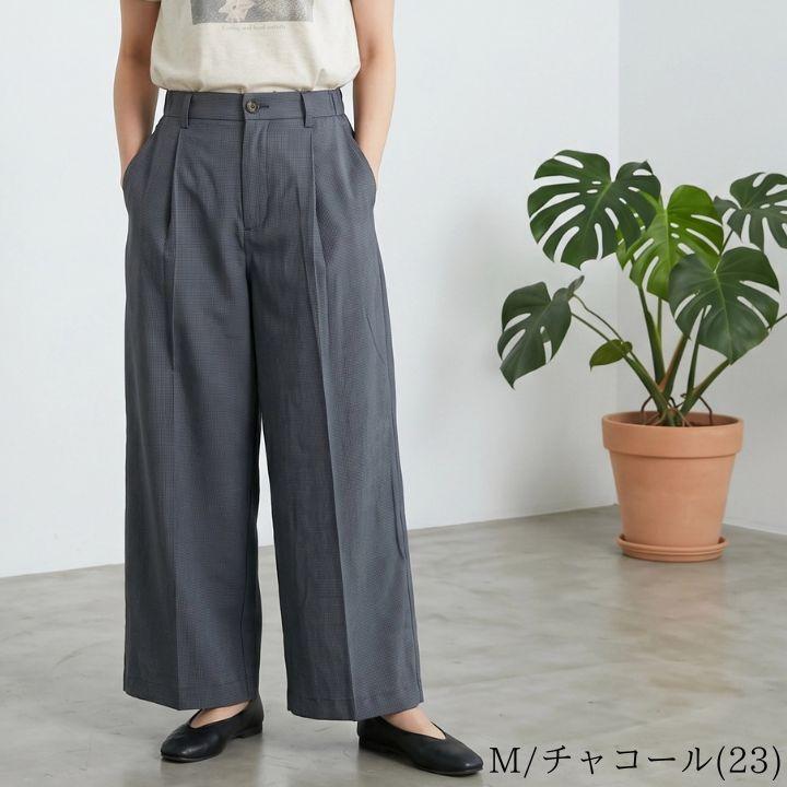 ノーザントラック ノースオブジェクト フロントタック リラクシーパンツ ウエストゴム セミワイド ストレート パンツ 綿100％ [M便 1/1] | NORTHERN TRUCK | 04
