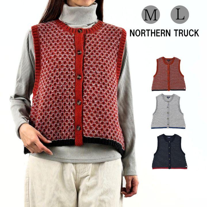ノーザントラック 配色ポイント ベスト ニットベスト レディース ノースリーブ プルオーバー  [M便 不可] | NORTHERN TRUCK