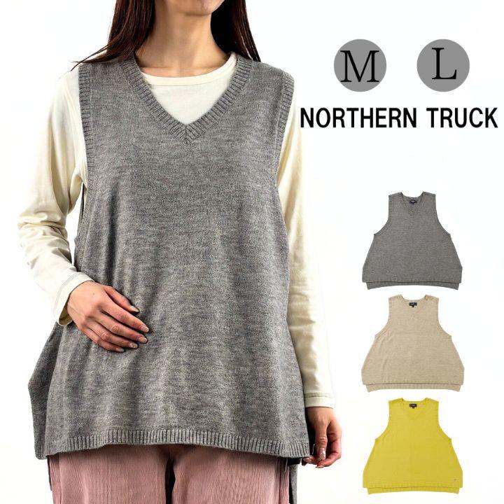 NORTHERN TRUCK（ノーザントラック） Vネック フレア ベスト ニット