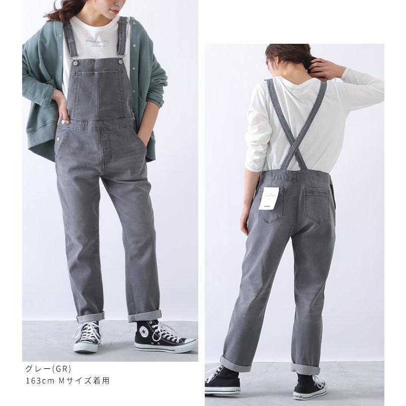 オーバーオール サロペット デニムサロペット デニム テーパード