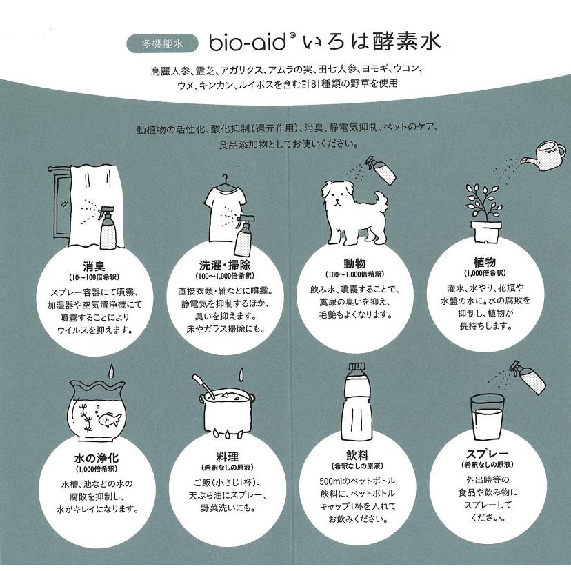 ２個で送料無料 発酵マコモと野草酵素の水 いろは酵素水 : k-041 