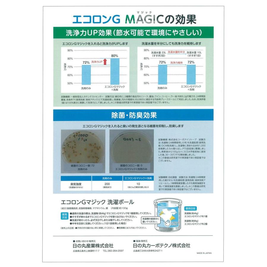 NEW　備長炭洗濯ボール　エコロンGマジック |  | 02