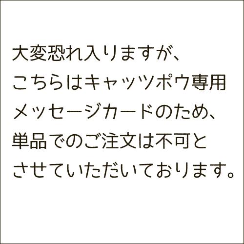 キャッツポウ専用メッセージカード【L判サイズ】【80文字程度
