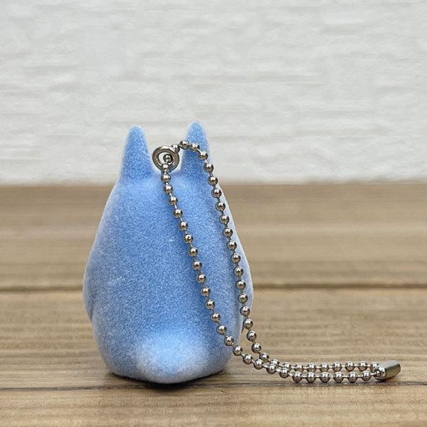 スタジオジブリ となりのトトロ フロッキング キーチェーン 【中トトロ