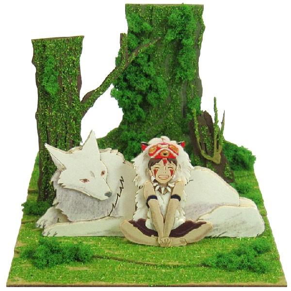 もののけ姫 みにちゅあーとキットmini サンと山犬 Mp07 45 ペーパークラフト 紙工作 スタジオジブリ さんけい 60 105 グリングリン 通販 Yahoo ショッピング
