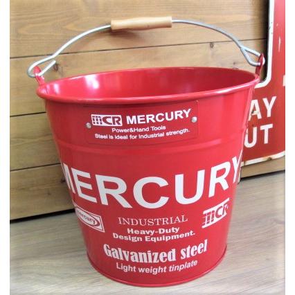 マーキュリー ブリキバケツレギュラー レッド MEBUBRRD [正規代理店品] 9n2op2j MERCURY マーキュリー バケツ ブリキバケツ レギュラー レッド