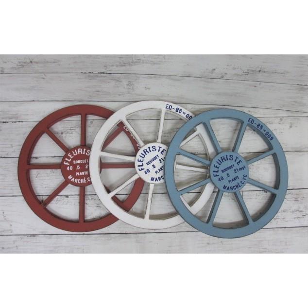 アラモードルー レッド（MA1875）木製車輪 /カントリー雑貨
