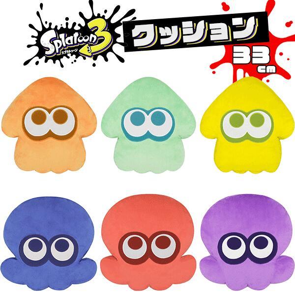 Splatoon 3 イカたこキャラクタークッション 4点セット スプラトゥーン スプラトゥーン3 クッション 選べる全6種類 イカ タコ