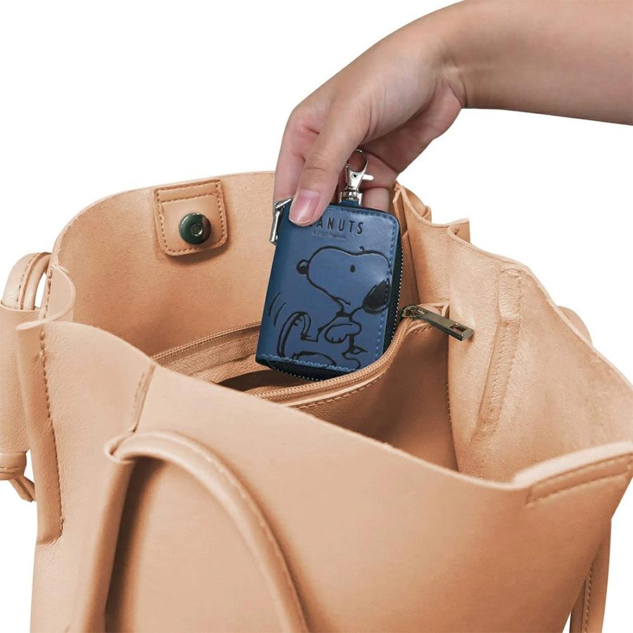 PORTER スヌーピー　キーケース　ネイビー JOE PORTER スヌーピーキーケース ネイビー スヌーピー×PORTER