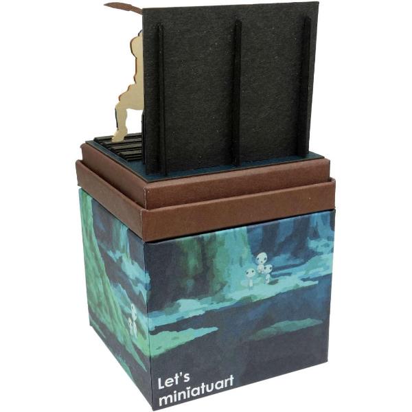 みにちゅあーとキット「もののけ姫」3種類セット　完成品　ジブリ　ペーパークラフト スタジオジブリ もののけ姫 みにちゅあーとキットmini アシタカ