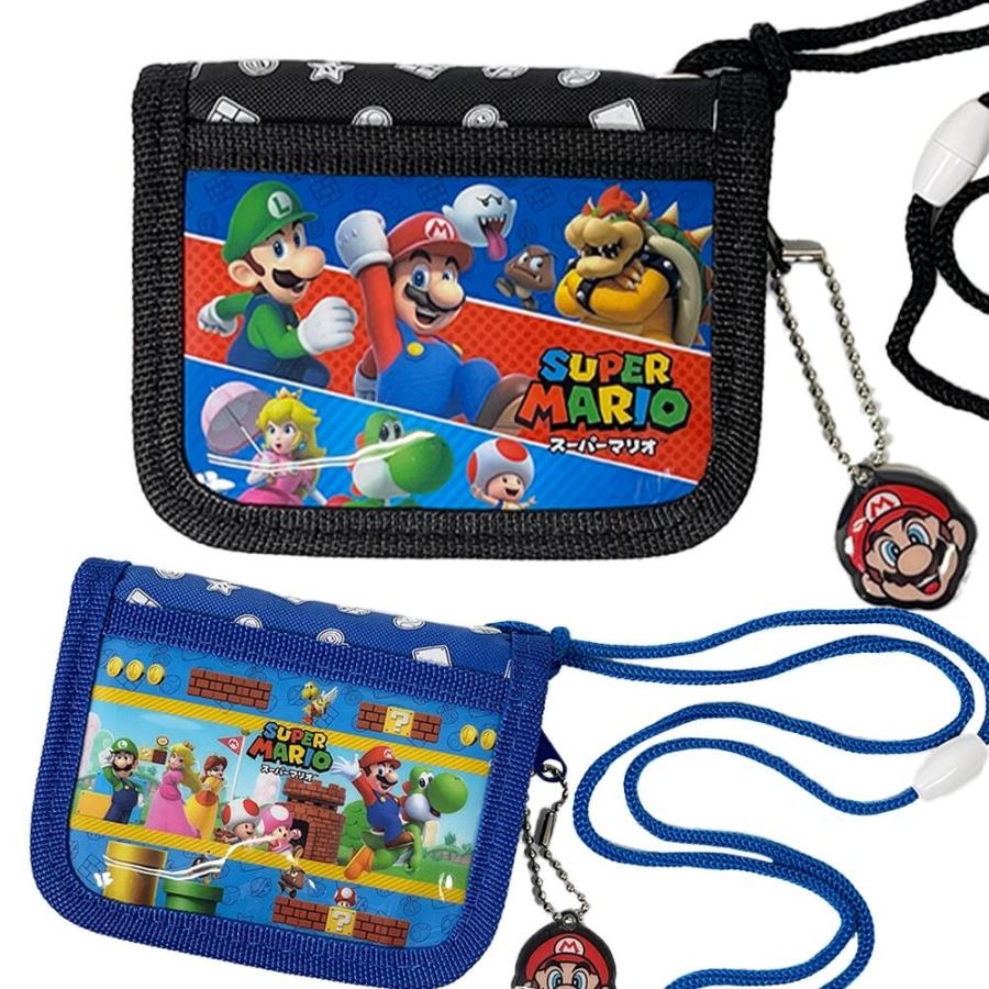任天堂 スーパーマリオ RFウォレット(全2種) 【ブラック/ブルー