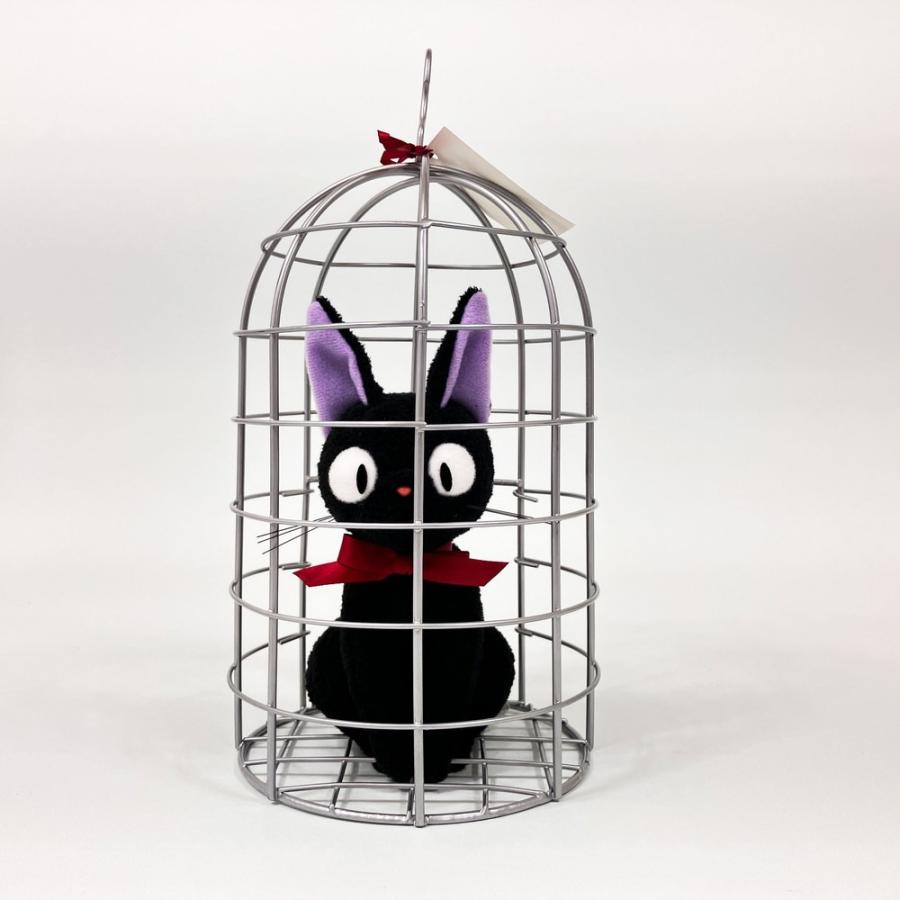 となりのトトロ ぬいぐるみ 黒猫ジジ カゴ入り 座り M (K-9355