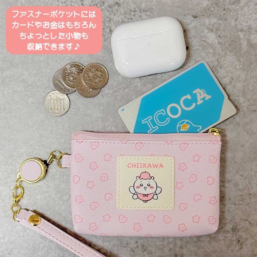 ちいかわ パス＆コインケース (CHI12-10) ピンク(ちいかわ