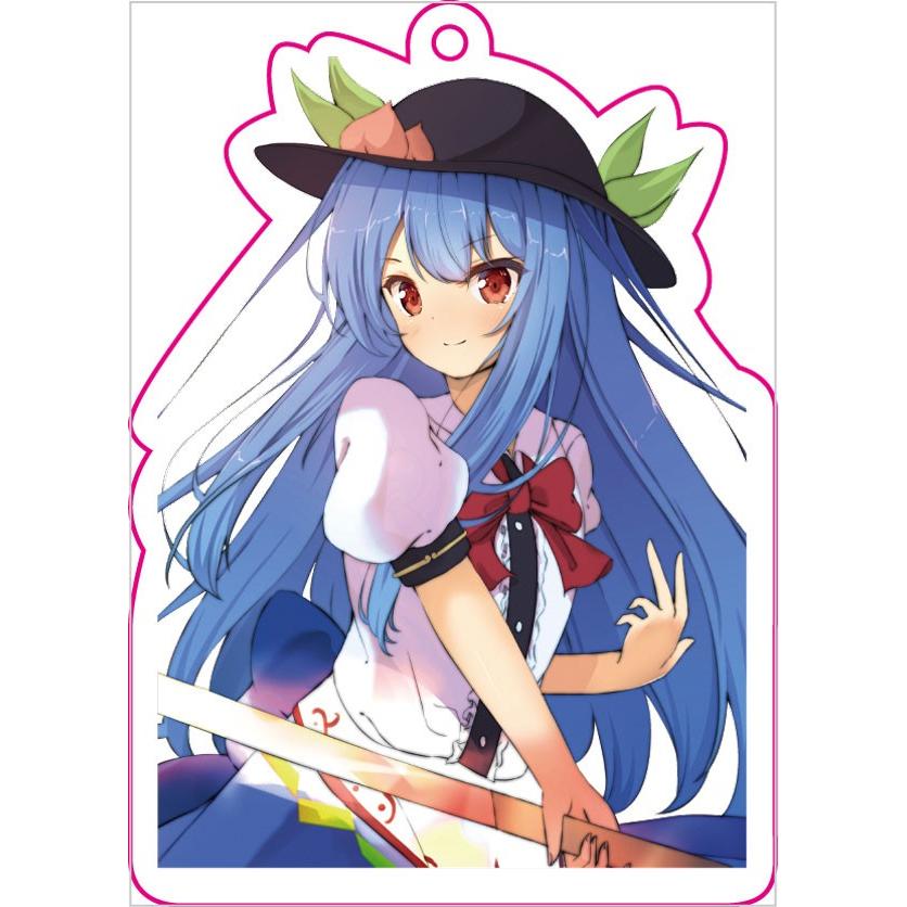 東方project　キーホルダー　比那名居天子　キーホルダー 東方projectキーホルダー「比那名居 天子3」アクリルキーホルダー