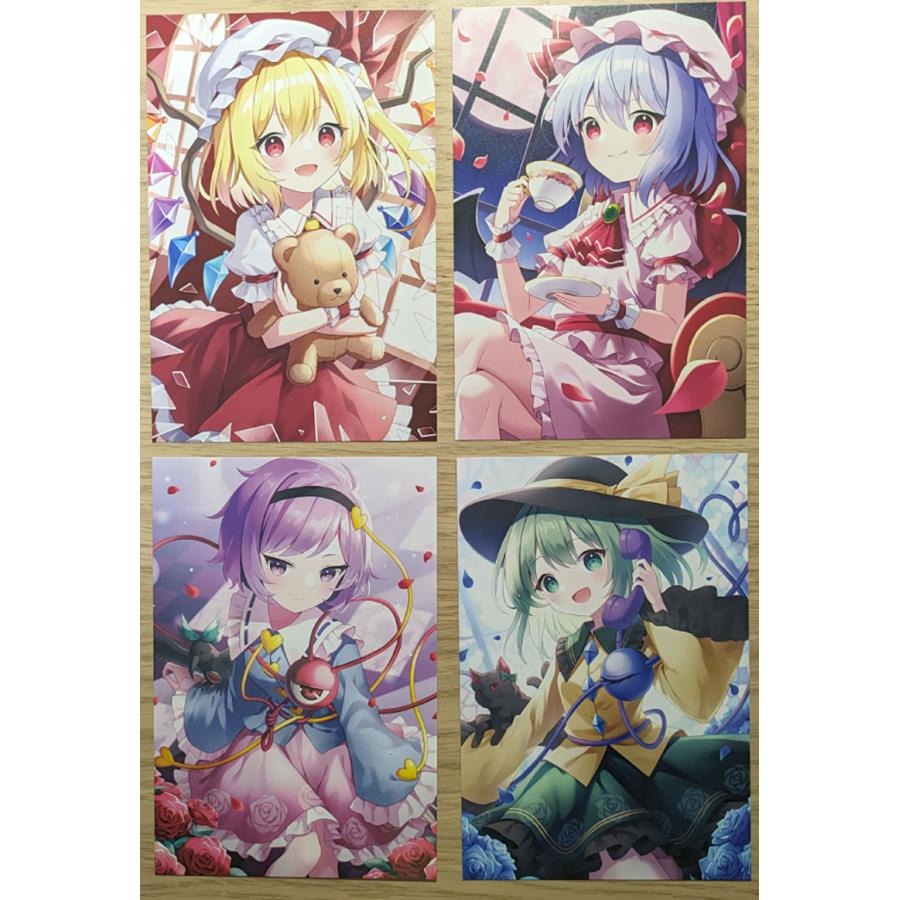 東方projectポストカード4枚組 第6弾(画:鈴乃なる) -あにまる製菓