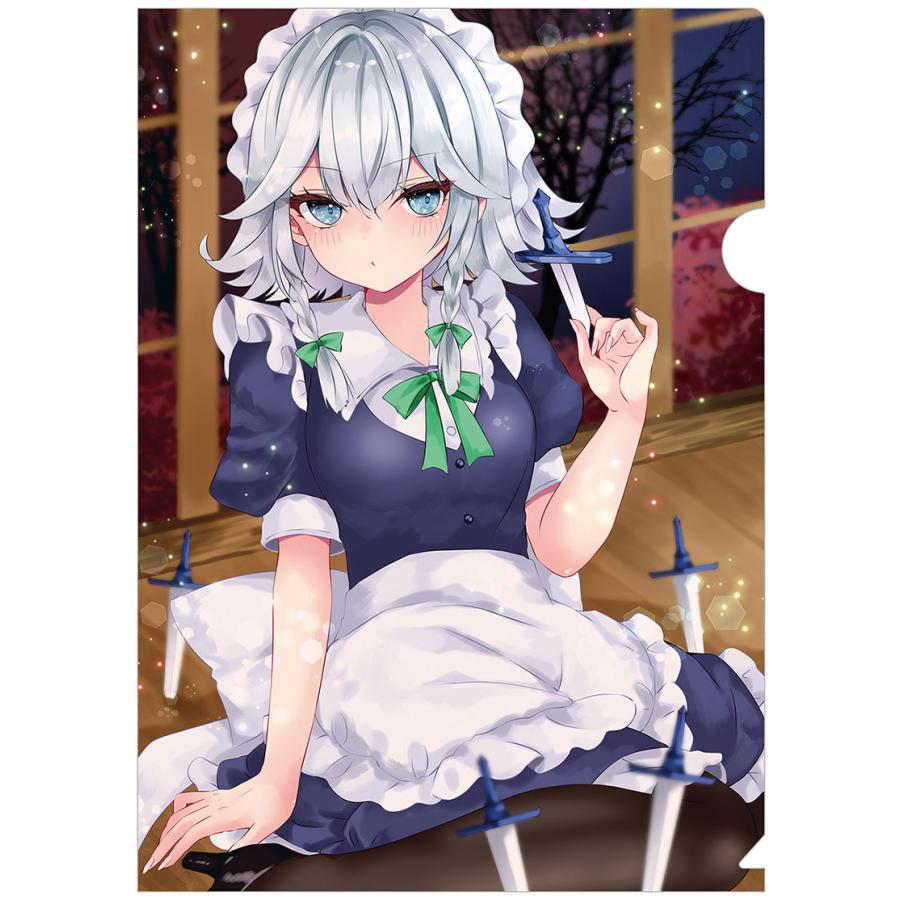 東方Projectクリアファイル すなめりドリルクリアファイル 咲夜(七瀬