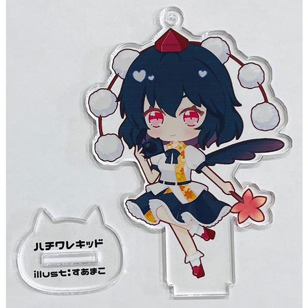 東方Projectミニアクリルフィギュア 射命丸文　-ハチワレキッド-  東方キーホルダー | 