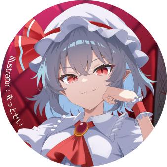 東方Project 缶バッジ レミリア・スカーレットw-1　-ハチワレキッド- | 