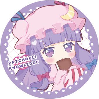 東方Project 缶バッジ パチュリー・ノーレッジs-1 -ハチワレキッド