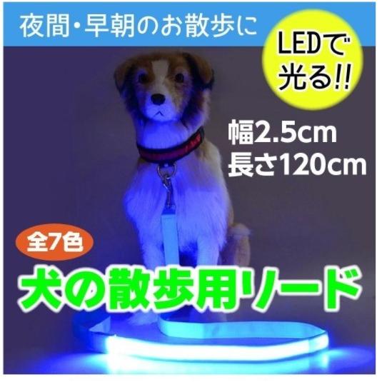 光る リード Led 犬用 防水 電池式 ペット用 夜の犬の散歩を安全に 大型犬から小型犬もｏｋ Imu Ri Do Grepoヤフー店 通販 Yahoo ショッピング