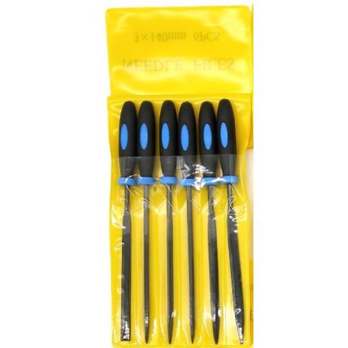 ヤスリセット6本組 細工ヤスリ 木工ヤスリ グリップ付 組ヤスリ ゴム