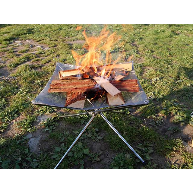 ガオバブ(Gaobabu)Gaobabuコンパクトメッシュ焚き火台(収納ポーチ＆火吹き棒付き) 焚火 たき火 焚火台 たき火台 BBQ バーベキュー | Gaobabu | 07