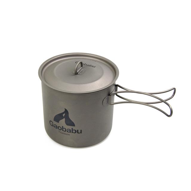 ガオバブ(Gaobabu)GaobabuチタンポットSOLO1100（フタ・厚手メッシュ袋付き）クッカー チタン 軽量 水切り穴付き 調理機器 | Gaobabu | 02