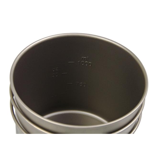 ガオバブ(Gaobabu)GaobabuチタンポットSOLO1100（フタ・厚手メッシュ袋付き）クッカー チタン 軽量 水切り穴付き 調理機器 | Gaobabu | 04