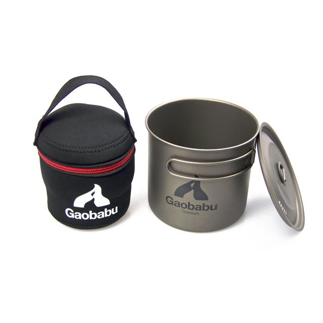 ガオバブ(Gaobabu)GaobabuチタンポットSOLO1100（フタ・厚手メッシュ袋付き）クッカー チタン 軽量 水切り穴付き 調理機器 | Gaobabu | 07