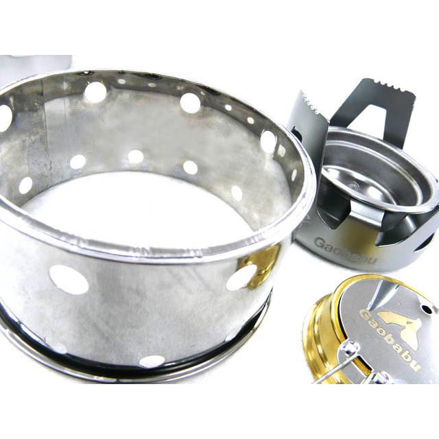 アルコールバーナー ガオバブ Gaobabuオリジナル 固形燃料クッキングセット(お得9点セット) GSET-07 | Gaobabu | 05