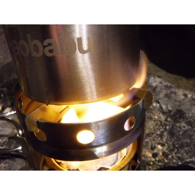 ガオバブ(Gaobabu)キャリボ風防 ステンマグ＋固形燃料ツールセット ミニトング GSET-09 収納ポーチ付き 火力調整 軽量 コンパクト | Gaobabu | 13