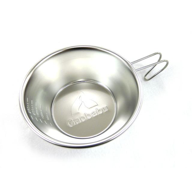 ガオバブ(Gaobabu)Gaobabuシェラカップ300ml 2個とシェラカップ型ザルのセット(収納バンド付き）GSET-18 カップ コップ | Gaobabu | 02