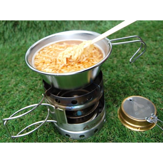 ガオバブ(Gaobabu)Gaobabuシェラカップ300ml 2個とシェラカップ型ザルのセット(収納バンド付き）GSET-18 カップ コップ | Gaobabu | 09